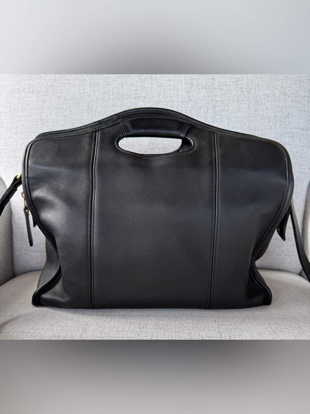 DESIGNER COACH  LEATHER BAG -VINTAGE - Picture 2 of 5